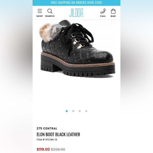 Women’s Winter 275 Central Quilted & Rhinestone Black Leather Boots Sz 9 NWOT - Picture 10 of 10